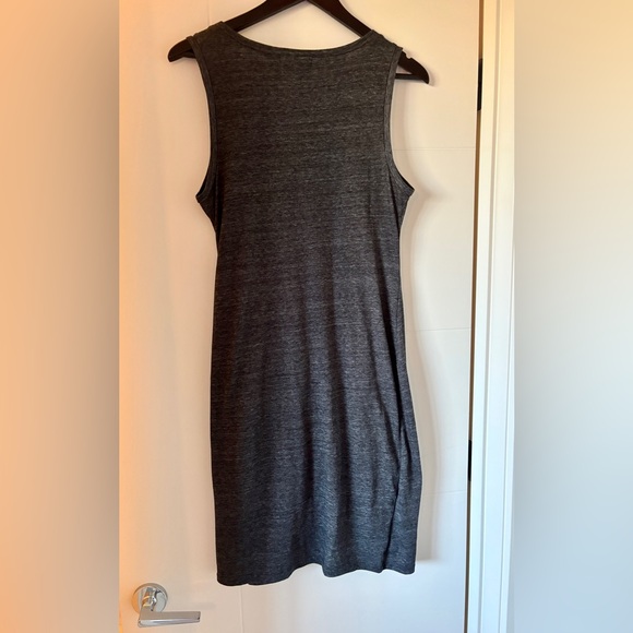 Treasure & Bond sleeveless ruched dress in dark grey size L - Picture 5 of 9